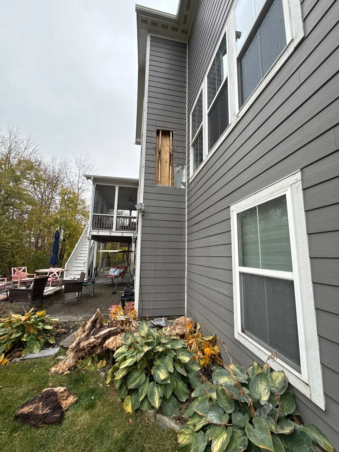 Outdoor damage