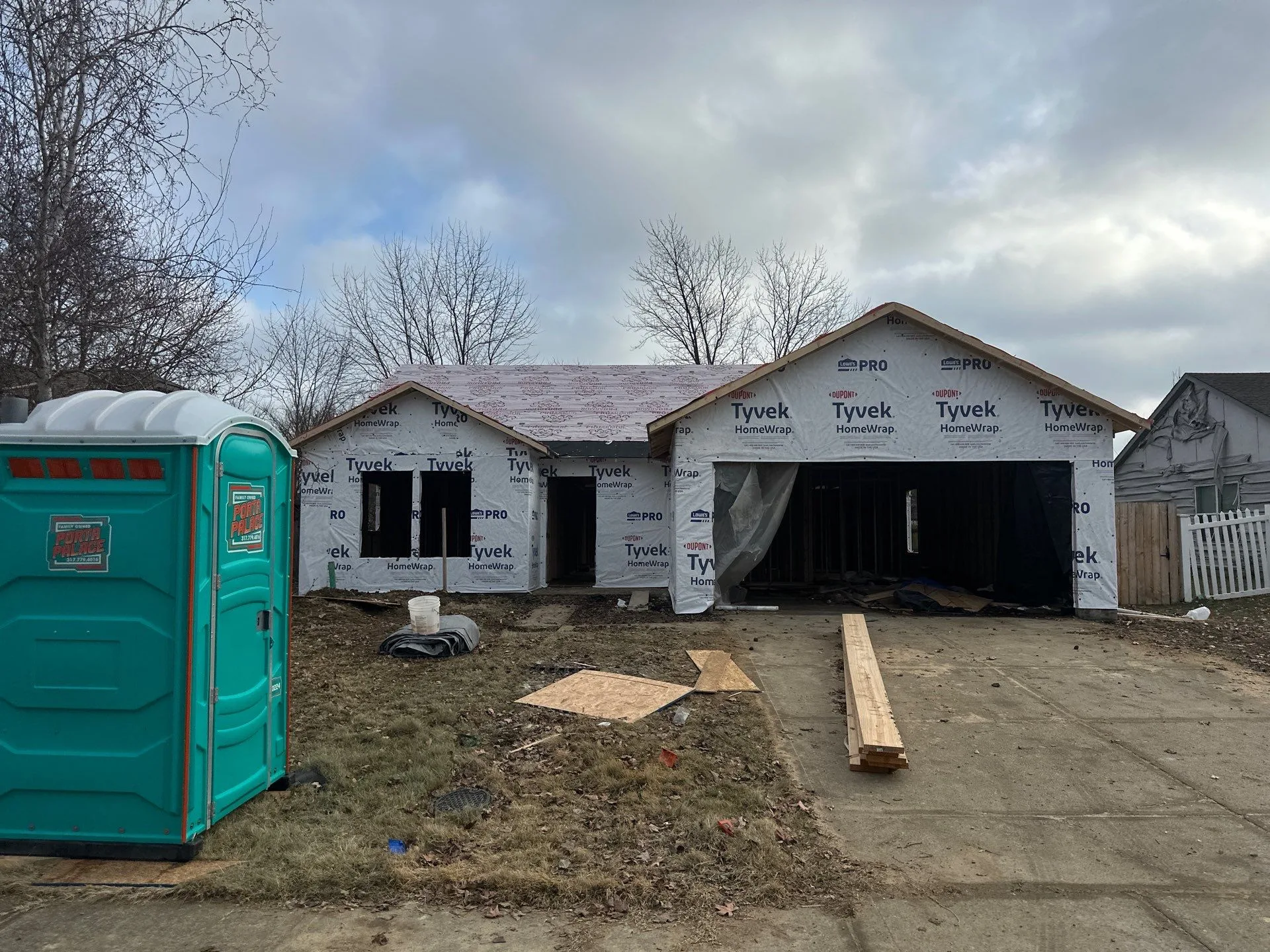 After fire damage work