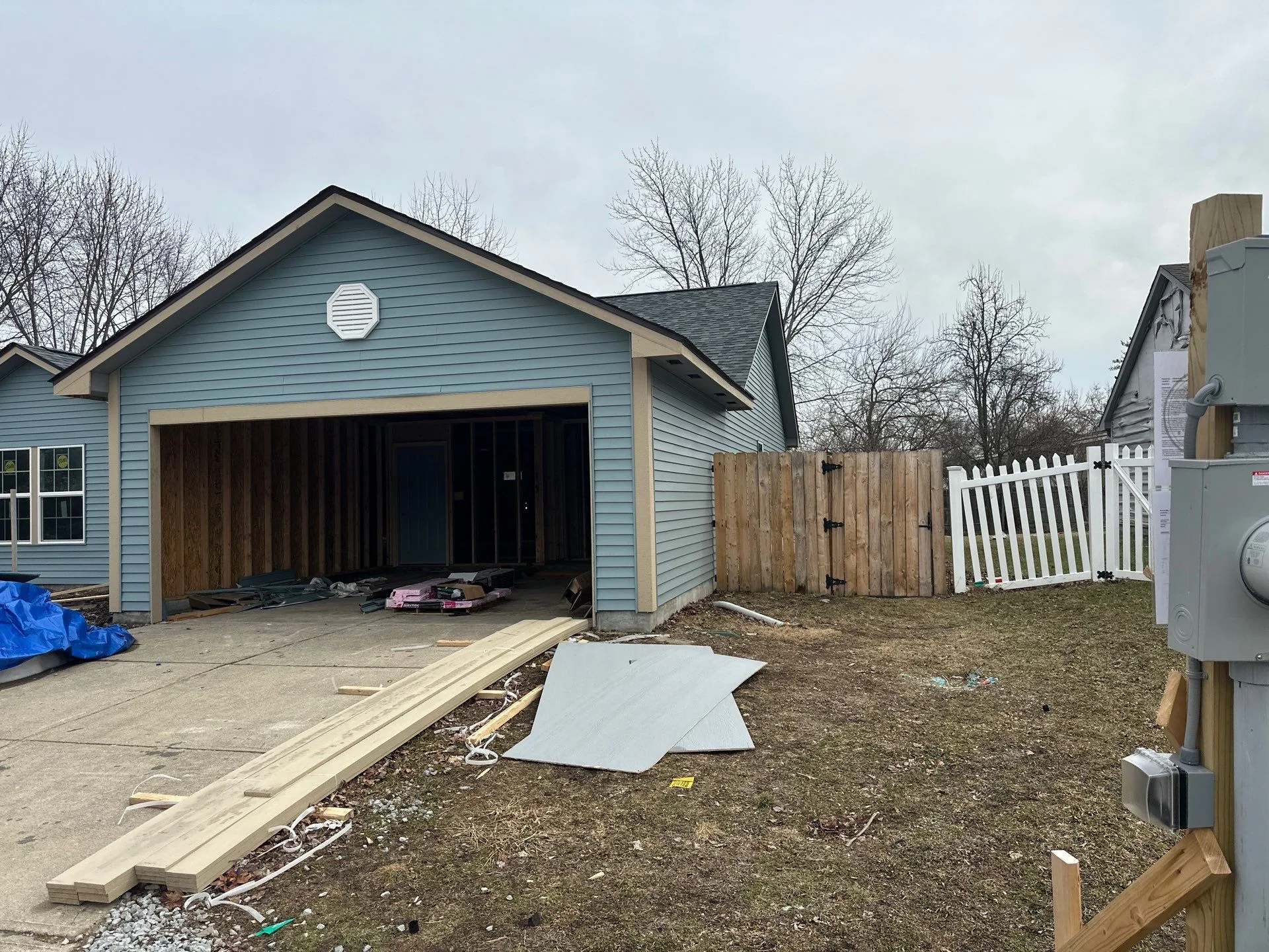 After fire damage work