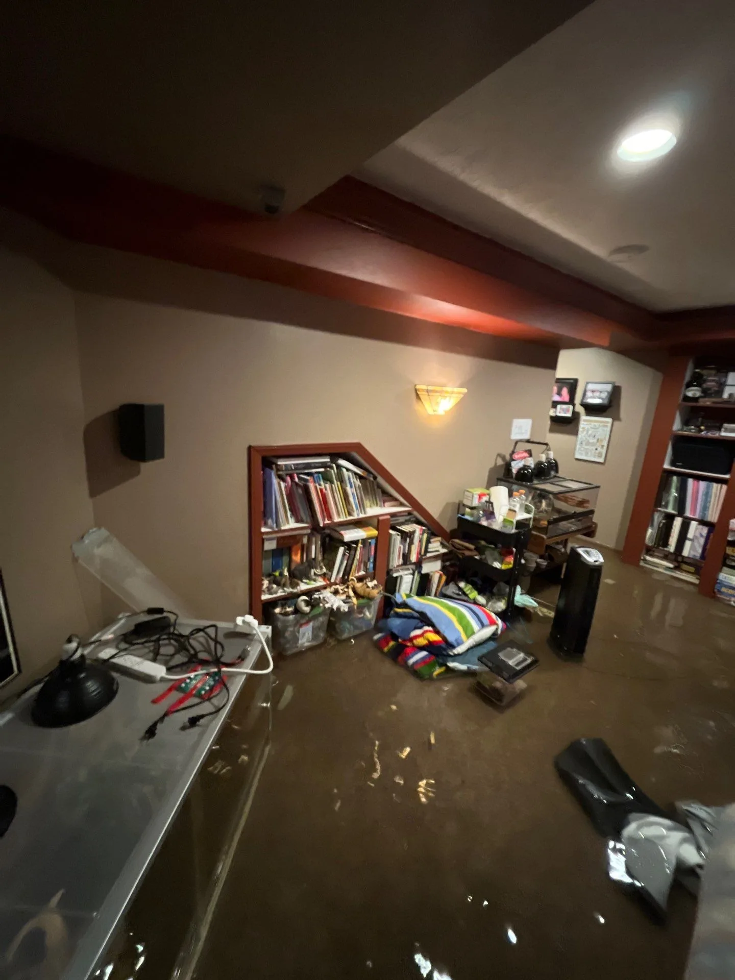 Before water damage work